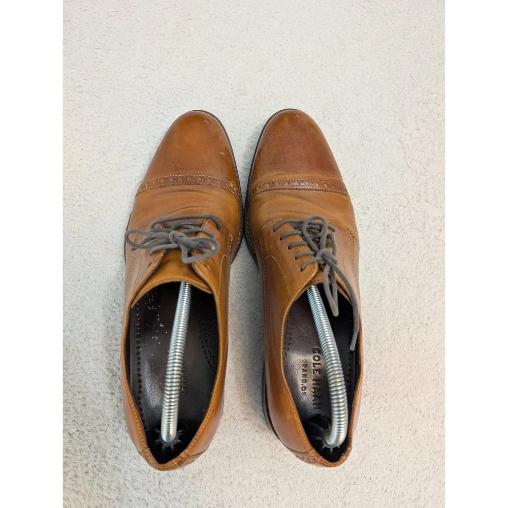 Cole Haan Grand.OS Men's‎ Dress Shoes size 10.5 C14230 Brown CLEAN! EUC!